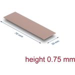Delock Wärmeleitpad 70 x 20 0.75 mm für M.2 Module 3.0 W/mK - Silikonfrei (18479)