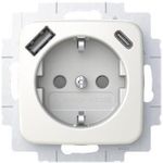 BUSCH JAEGER SCHUKO Steckdose USB-A+C 20 EUCB2USBAC-214 (2CKA002011A6296)