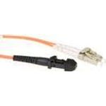 ACT 2 meter LSZH Multimode 62.5/125 OM1 fiber patch cable duplex with MTRJ and LC connectors. Lc-mtrj 62.5/125 duplex 2.00m (RL9102)