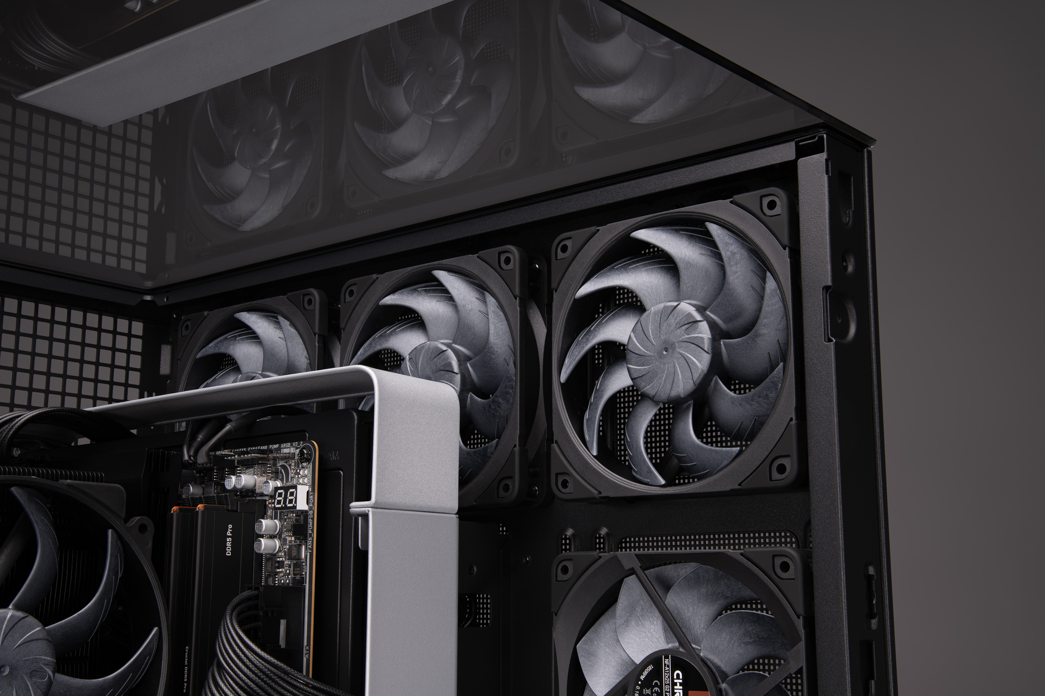 Noctua NF-A12x25 G2 PWM chromax.black Sx2-PP 120 mm Gehäuselüfter Schwarz