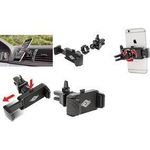 WEDO Smartphone-KFZ-Klemmhalter "Clip-it plus", schwarz Soft-Touch-Bügel mit Federmechanismus, für Smartphones mit - 1 Stück (60 06101)