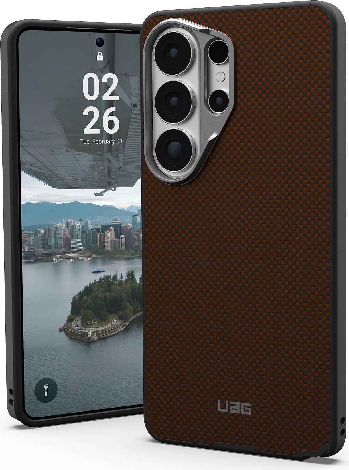 UAG Urban Armor Gear FIBR ARMR Case mit Magnet-Modul | Samsung Galaxy S26 Ultra | orange/charcoal (schwarz) | 214545119732 (214545119732)