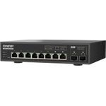 QNAP QSW-L3208-2C6T Switch – Managed – 2× 10GbE SFP+ – 6× 10GbE RJ45 – 2× Combo-Ports – Multi-Gig 100M/1G/2.5G/5G/10G – Lite-Managed – Schwarz (QSW-L3208-2C6T)