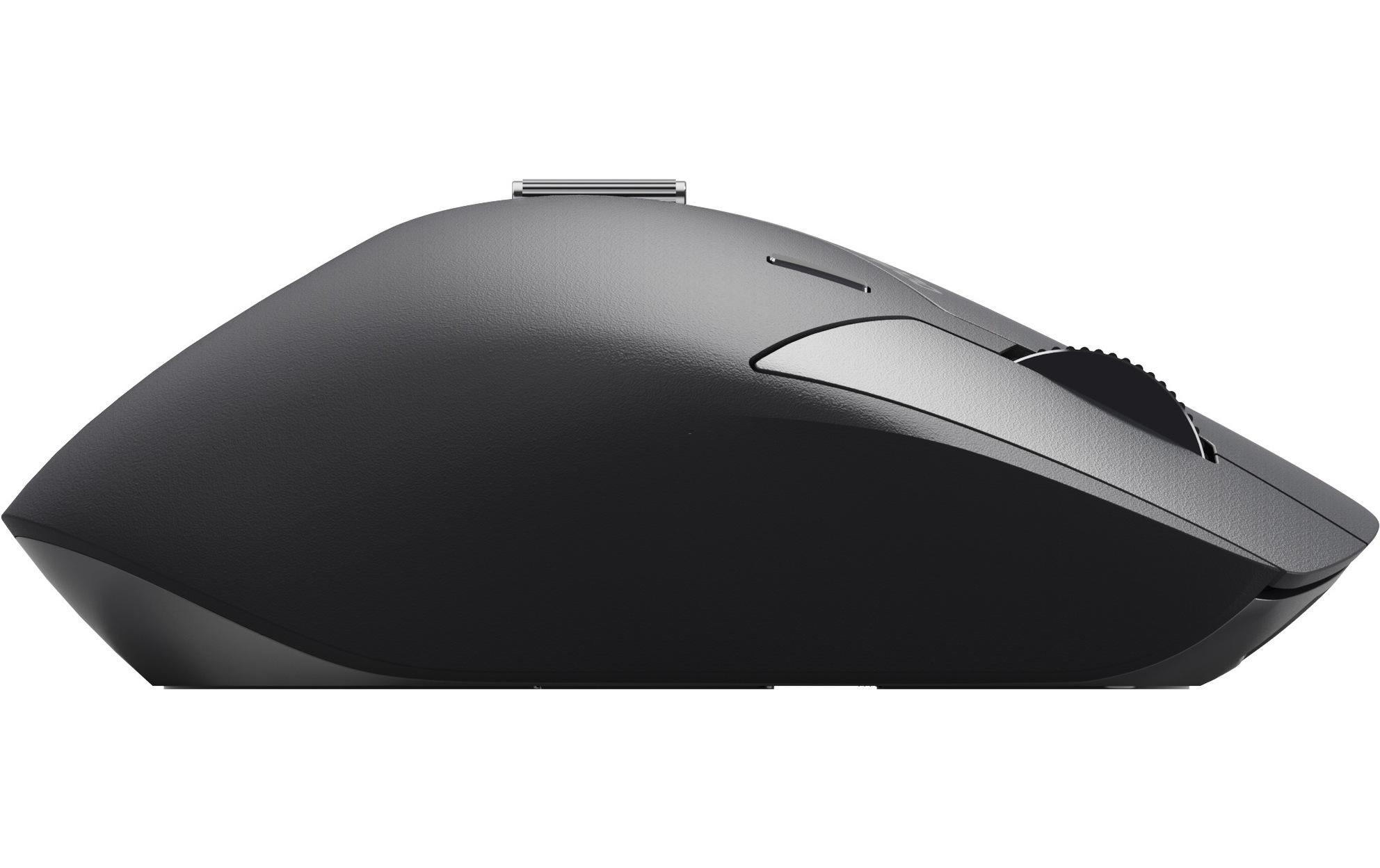 Rapoo MT760M Ergonomische Maus Rechtshänder Bluetooth 4000 DPI Schwarz, Grau