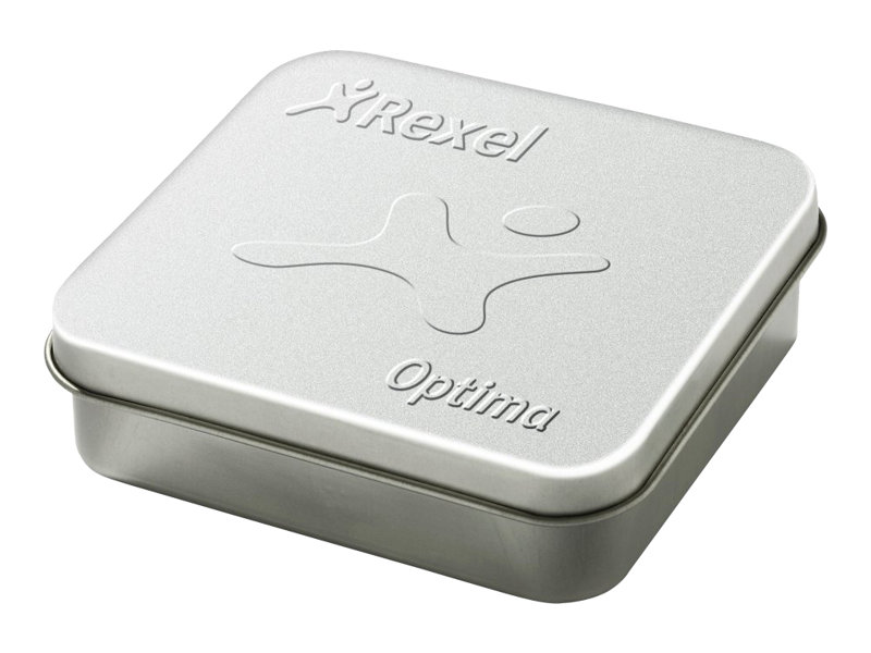 Rexel Optima HD70 Heftklammern, verzinkt, 2.500 Stück in Blechdose, Silber