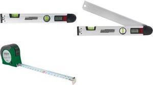 BRÜDER MANNESMANN Digitaler Winkelmesser mit Libellen Länge: 400 mm, LCD-Bildschirm, Auflösungsverhältnis: - 1 Stück (M81230)