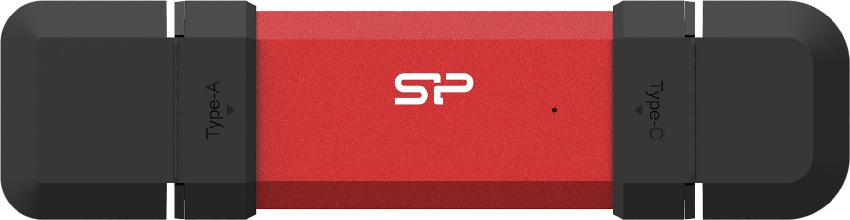 Silicon Power DS72 USB-Stick 500 GB USB Type-A / USB Type-C 3.2 Gen 2 (3.1 Gen 2) Rot (SP500GBUC3S72VPR)