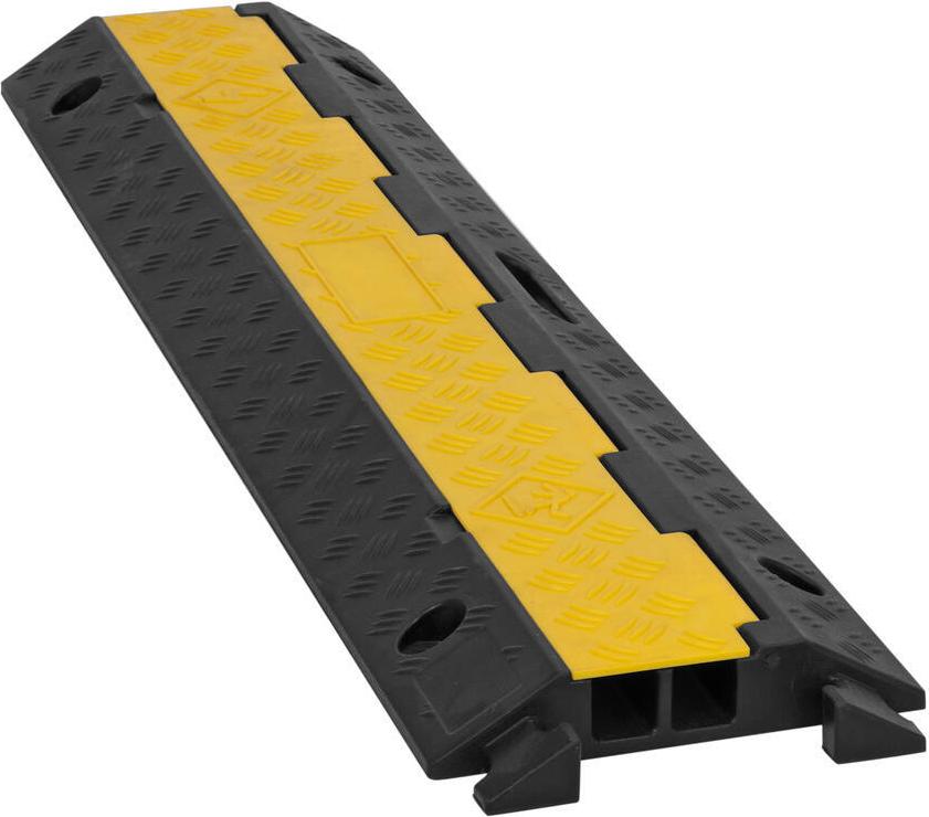 EUROLITE KB-2A Kabelbrücke 2 Kanäle 98x24x4,5 cm schwarz/gelb max. 5000 kg Last