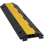 EUROLITE KB-2A Kabelbrücke 2 Kanäle 98x24x4,5 cm schwarz/gelb max. 5000 kg Last