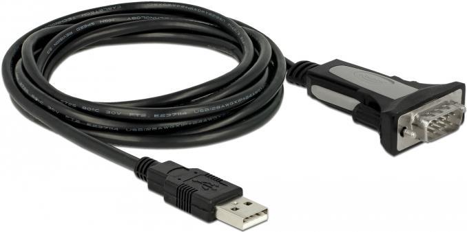DeLOCK Adapter USB Type-A to 1 x serial RS-232 DB9 (65962)
