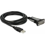 DeLOCK Adapter USB Type-A to 1 x serial RS-232 DB9 (65962)