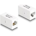 Delock Adapter RJ45 Buchse zu RJ45 Buchse Cat.6A UTP weiß (88134)