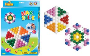 Hama Maxi Stick Stecker "Sechseck", Geschenkpackung Stecker / Stifte wiederverwendbar, - 1 Stück (00009669)