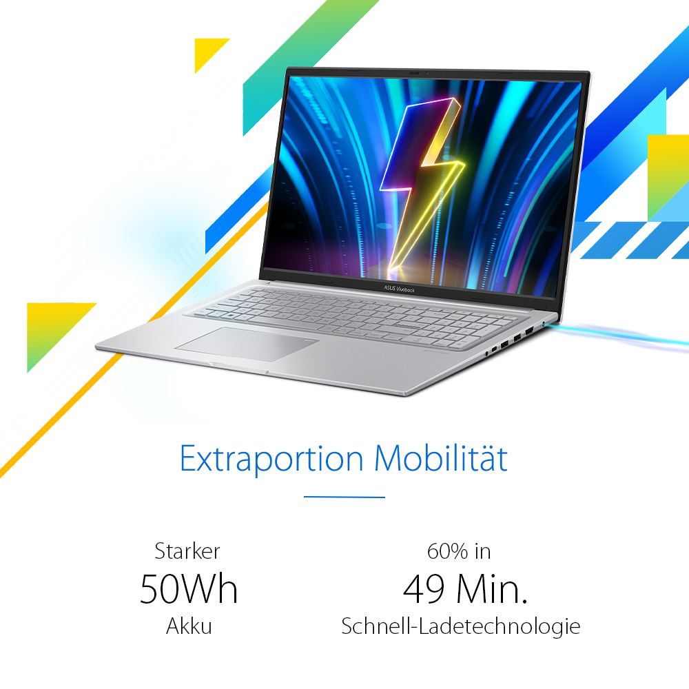 ASUS Vivobook 17 X1704VA-AU1232W 17,3" Intel Core 7 150U 16 GB RAM 1 TB SSD Quiet Blue