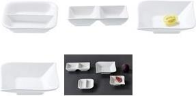 Ritzenhoff & Breker Dipschale GUSTO 80 mm, weiß aus Porzellan, spülmaschinenfest, - 12 Stück (32482)