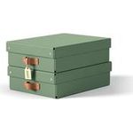Esselte Leitz Arrchivbox Puro flach mit Klappdeckel 2 Stueck Hellgrün (61480050)