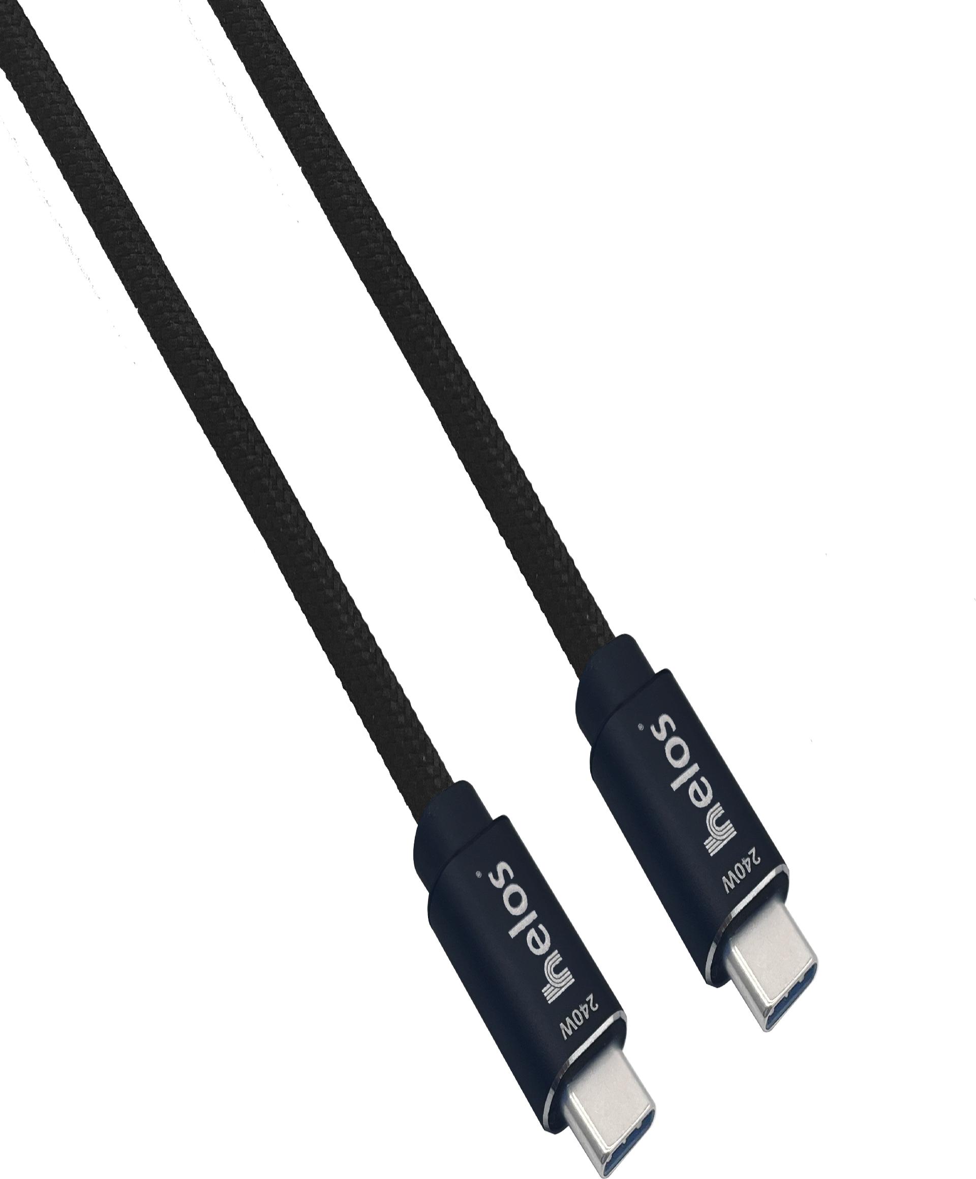 Helos Hi-Speed Ladekabel USB 2.0 240W Type-C PREMIUM Stecker 2.0m (372345)