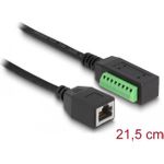 Delock RJ45 Kabel Cat.5e Buchse zu Terminalblock Adapter 21,5 cm (66053)