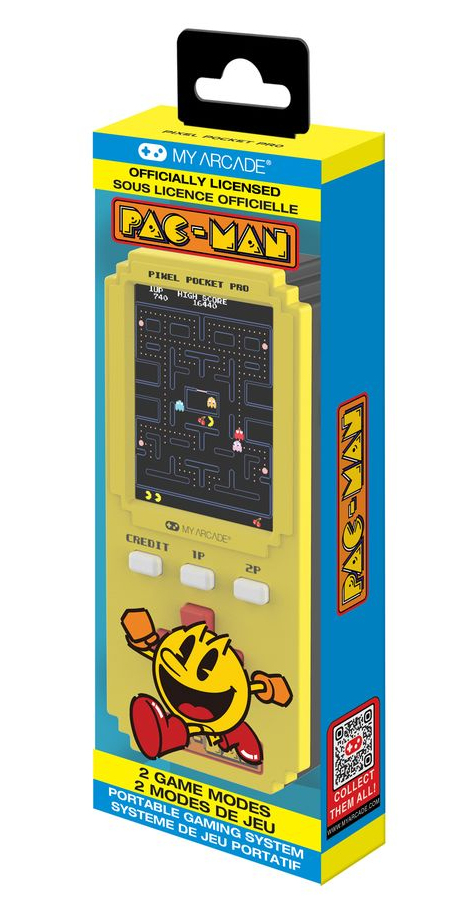 My Arcade Pixel Pocket Pro Pac-Man Handheld-Spielkonsole 2" Gelb, Schwarz