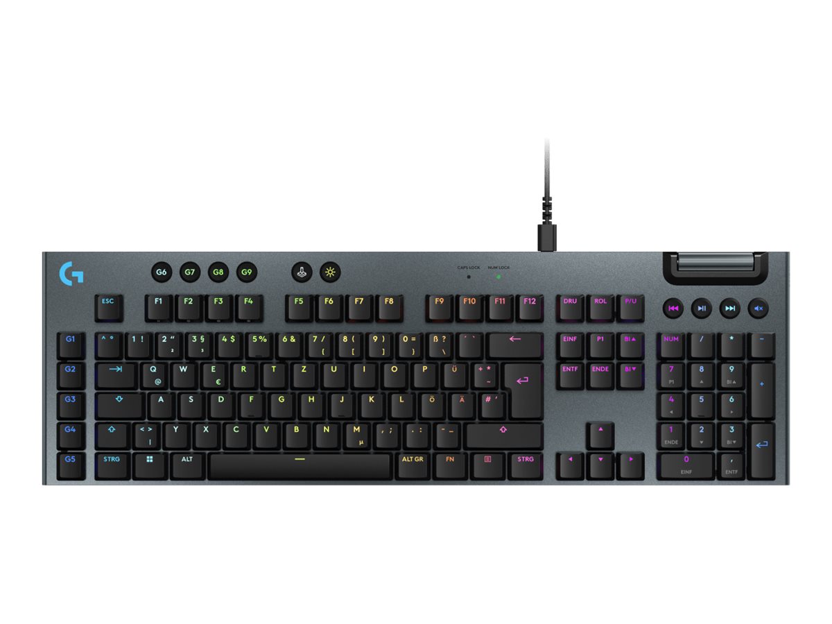 Logitech G G915 X Mechanische Kabelgebundene Gaming-Tastatur QWERTZ RGB Schwarz