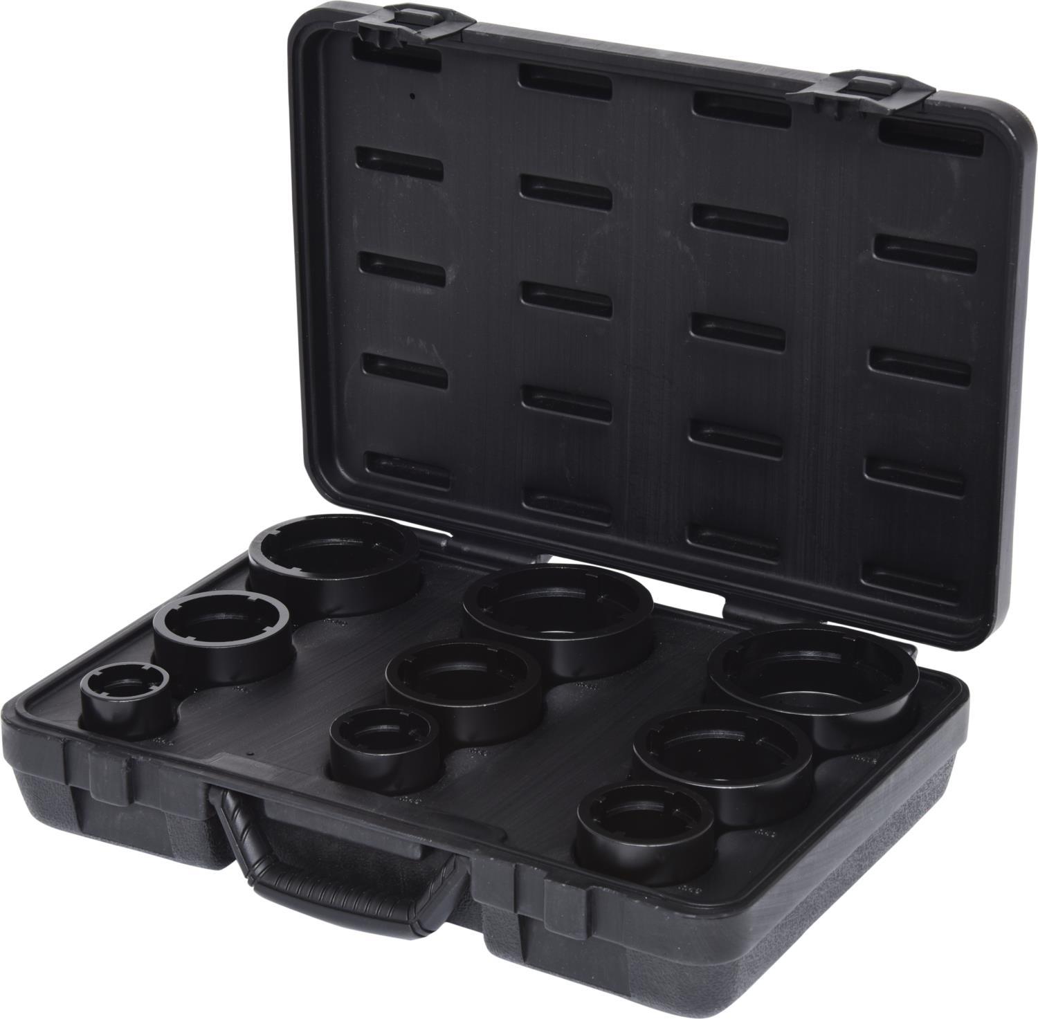 KS TOOLS Werkzeuge-Maschinen GmbH Nutmuttern-Schlüssel-Satz, Zapfen innen liegend, 9-tlg (450.5020)