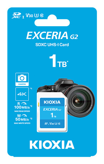 Kioxia Exceria G2 SDXC Speicherkarte 1 TB UHS-I Klasse 10 Blau
