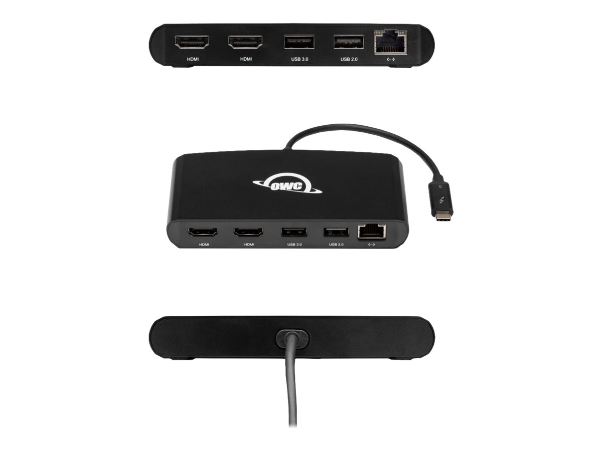 OWC Thunderbolt 3 mini Dock Dockingstation Schwarz