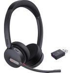 Yealink WH64 Hybrid Dual Teams Kopfhörer Kabellos Kopfband Büro/Callcenter Mikro-USB Bluetooth Schwarz (1208685)