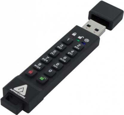 Apricorn Aegis Secure Key 3z USB-Stick 16 GB USB 3.0 Verschlüsselt Schwarz