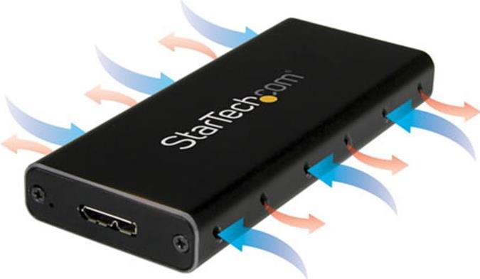 StarTech.com USB 3,1 (10Gbps) mSATA Drive Enclosure (SMS1BMU313)