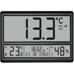 TFA Dostmann 60.4523.01 Funk Wanduhr 360 mm x 235 mm x 28 mm Schwarz Großes Display (60.4523.01)