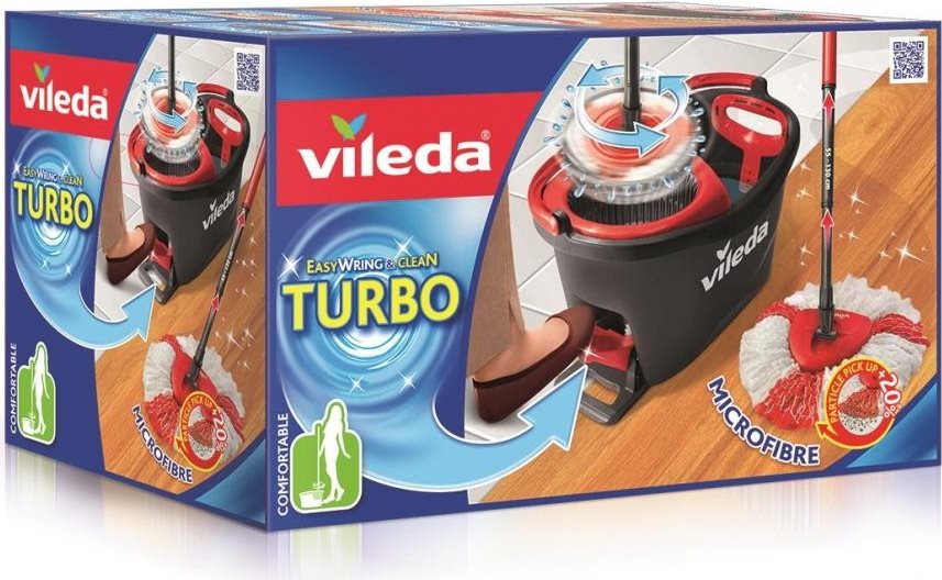 FREUDENBERG Vileda Easy Wring und Clean Turbo Bodenreinigung Komplettset (151153)
