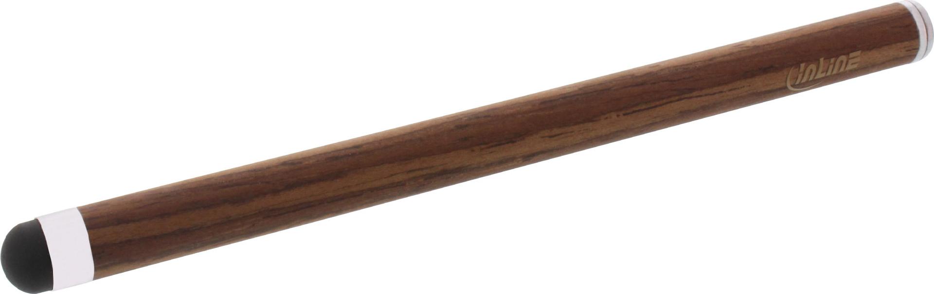 InLine WOODSTYLUS Eingabestift für Touchscreens Walnuss/Metall
