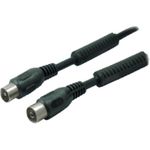 S/CONN maximum connectivity Antennenkabel mit Mantelstromfilter, > 100 dB, schwarz, 1,5m (80202-128-1.5S)