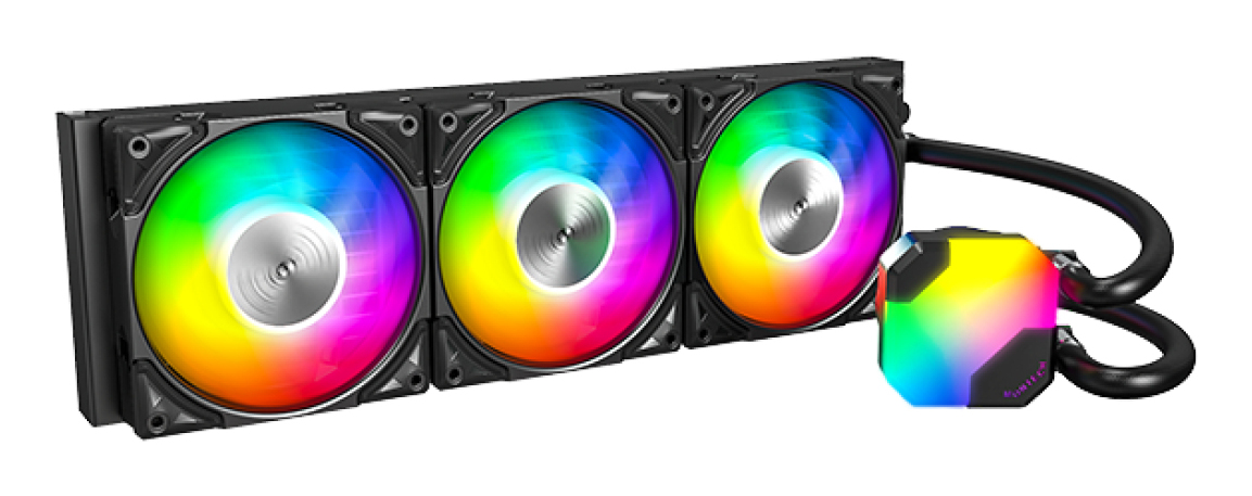 MONTECH HyperFlow ARGB 360 AiO-Wasserkühlung Schwarz