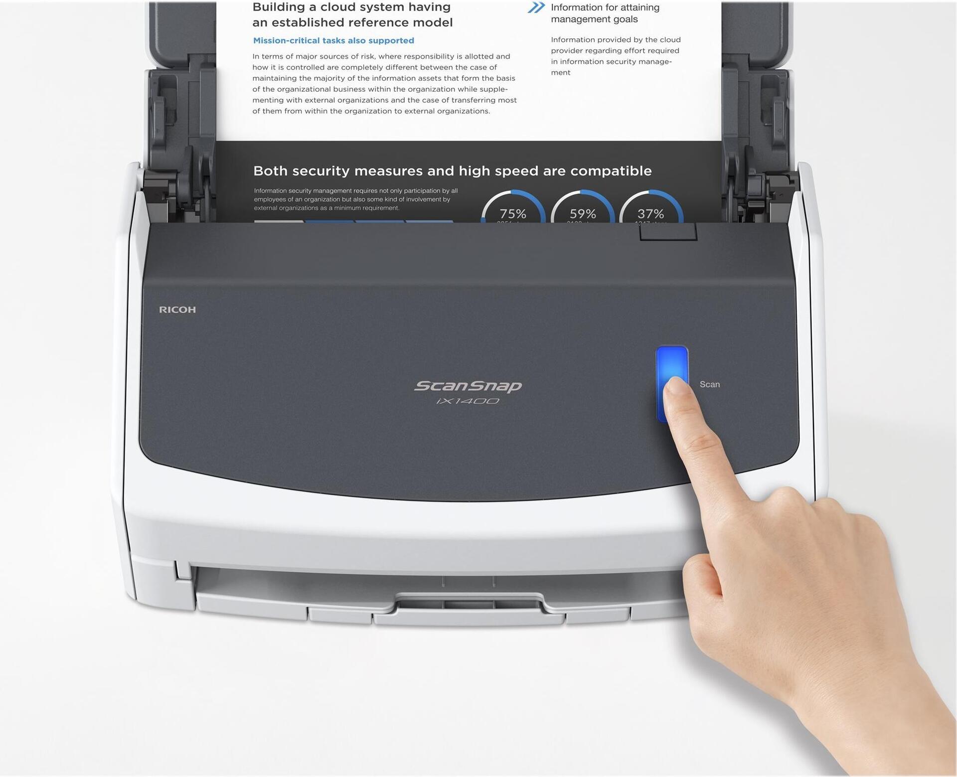 Ricoh ScanSnap iX1400 A4 600 x 600 dpi USB 3.2 Duplex Weiß