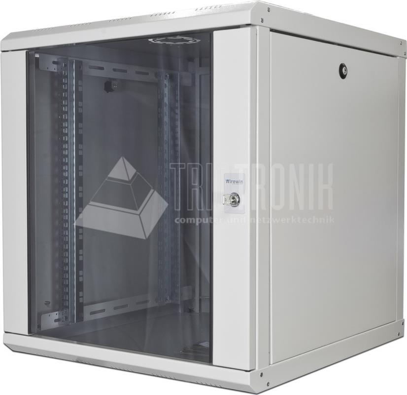 Wirewin 19\" Wandschrank, einteilig, 600x600mm, abnehmbare Seitenwände Schränke (WCAB 600X600X12U)