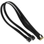 Supermicro Inc. CBL-SAST-1276F-100, Cable Slimline x8 (LE) to 2x Slimline x4 (STR) (CBL-SAST-1276F-100)