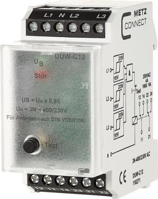 METZ DUWC12 Phasenüberwachungsrelais 3N 400/230 (110271)