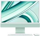 APPLE iMac Z19J 59,62cm 23,5Zoll Apple M3 8C CPU/10C GPU/16C N.E. 24GB 1TB SSD Gbit Eth. MM MaKey TID DE - Grün (Z19J-MQRP3D/A-ANVB)