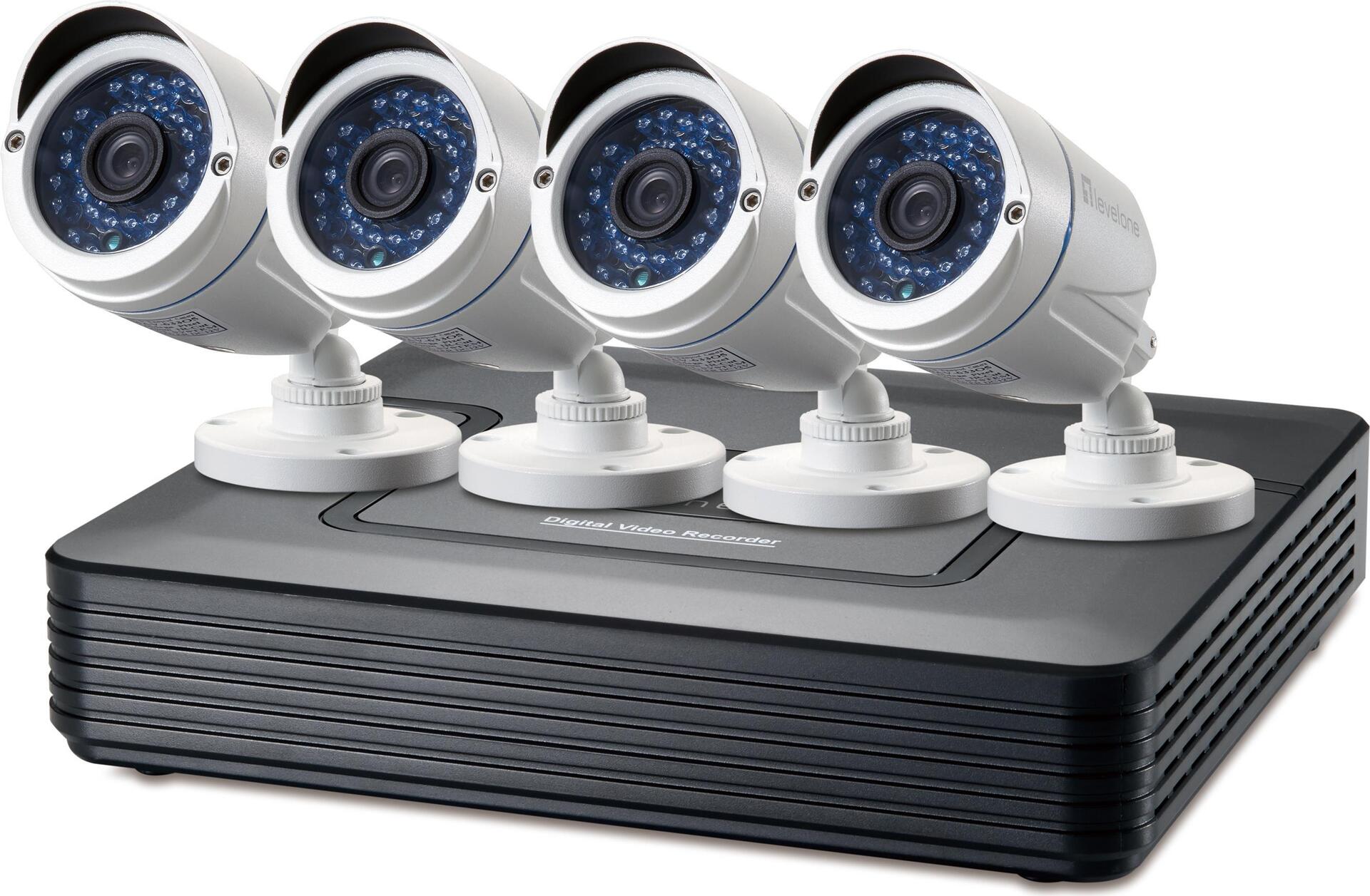 LevelOne DSK-8001 Videoüberwachungskit Verkabelt 4 Kanäle (DSK-8001)