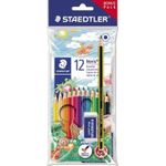 STAEDTLER Buntstift Noris Club Promotion Set Inhalt: 12er Kartonetui Buntstifte (144 NC12), Bleistift (61 SET6)