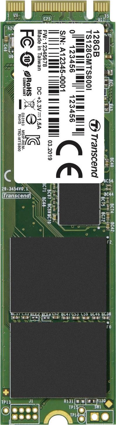 Transcend MTS800I 128 GB Interne M.2 PCIe NVMe SSD 2280 SATA 6 Gb/s Retail TS128GMTS800I (TS128GMTS800I)