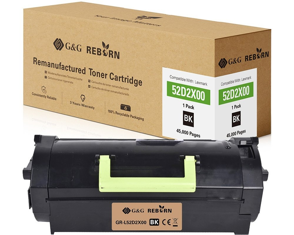 G&G Tonerkartusche kompatibel mit Lexmark 522X Schwarz 45.000 Seiten