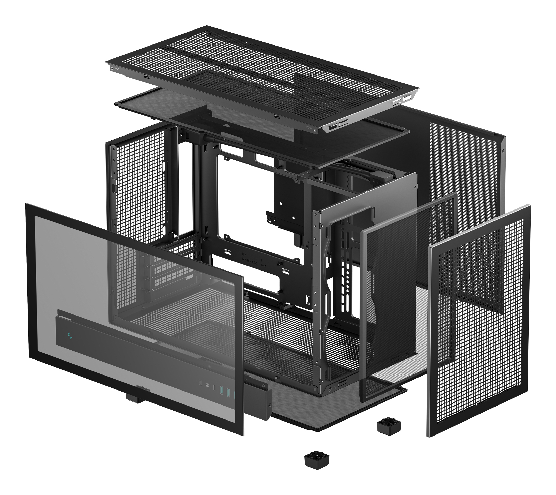 DeepCool CH260 Tower-Gehäuse Tempered Glass Schwarz