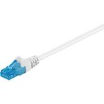 Goobay CAT 6a Patchkabel, U/UTP, Weiß, 2 m - LSZH halogenfrei, Kupfer (59826)