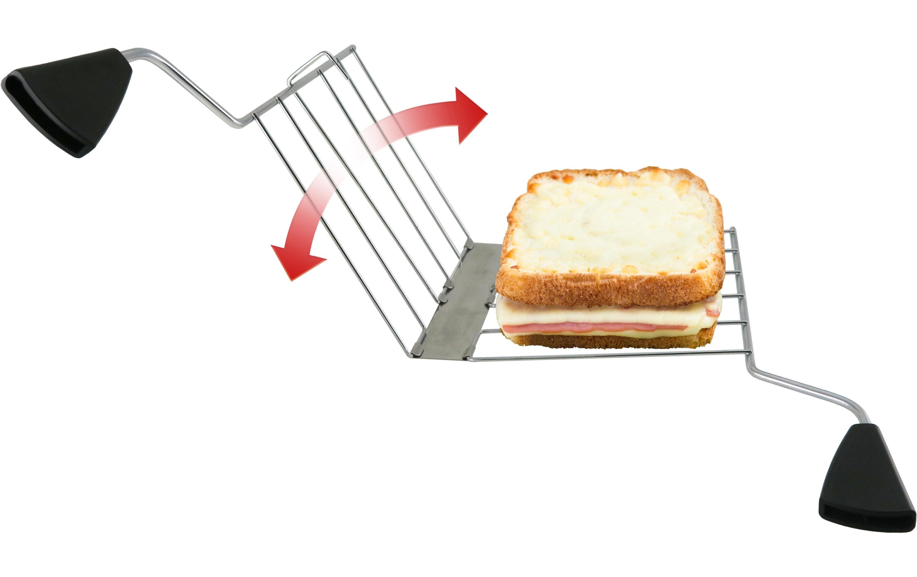 Trisa Crispy Snack Toaster 4 Scheiben Edelstahl Schwarz
