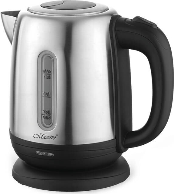 MAESTRO MR-027 Wasserkocher 1,2 l 1630 W Stahl, Schwarz (MR-027)