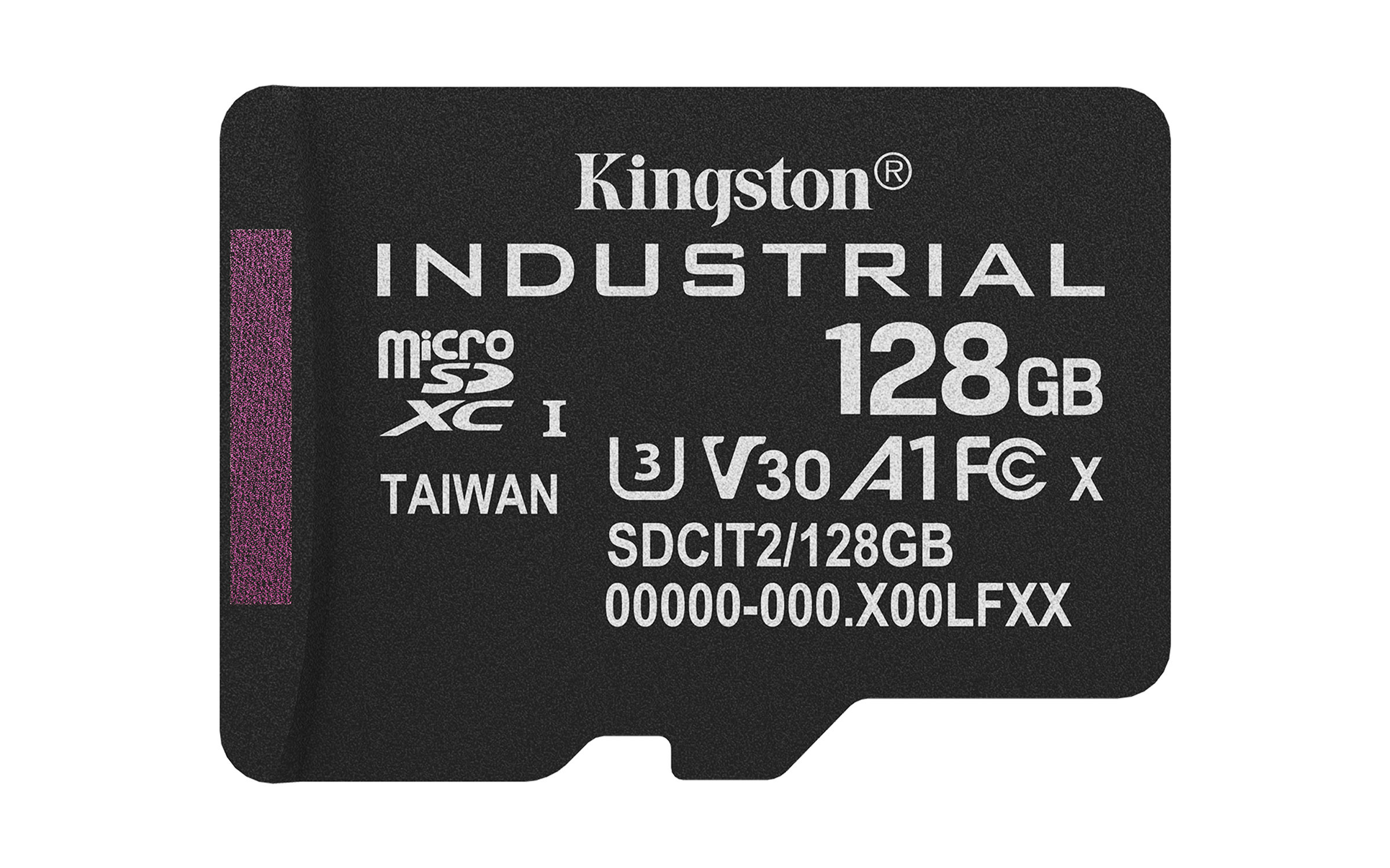 Kingston Industrial microSDXC UHS-I 128 GB Speicherkarte Class 10 U3 V30 A1 Schwarz
