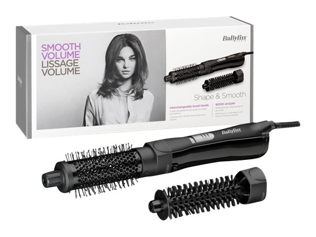 BaByliss Shape & Smooth AS82E Warmluftbürste 800 W Schwarz